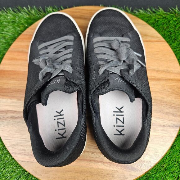 Kizik Irvine Shoes Womens 7 Black Slip On Casual Comfort Sneakers Hands Free - Picture 7 of 11